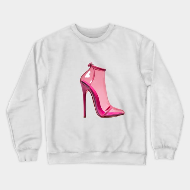 Pink Barbie High Heels Crewneck Sweatshirt by HuesOfLife